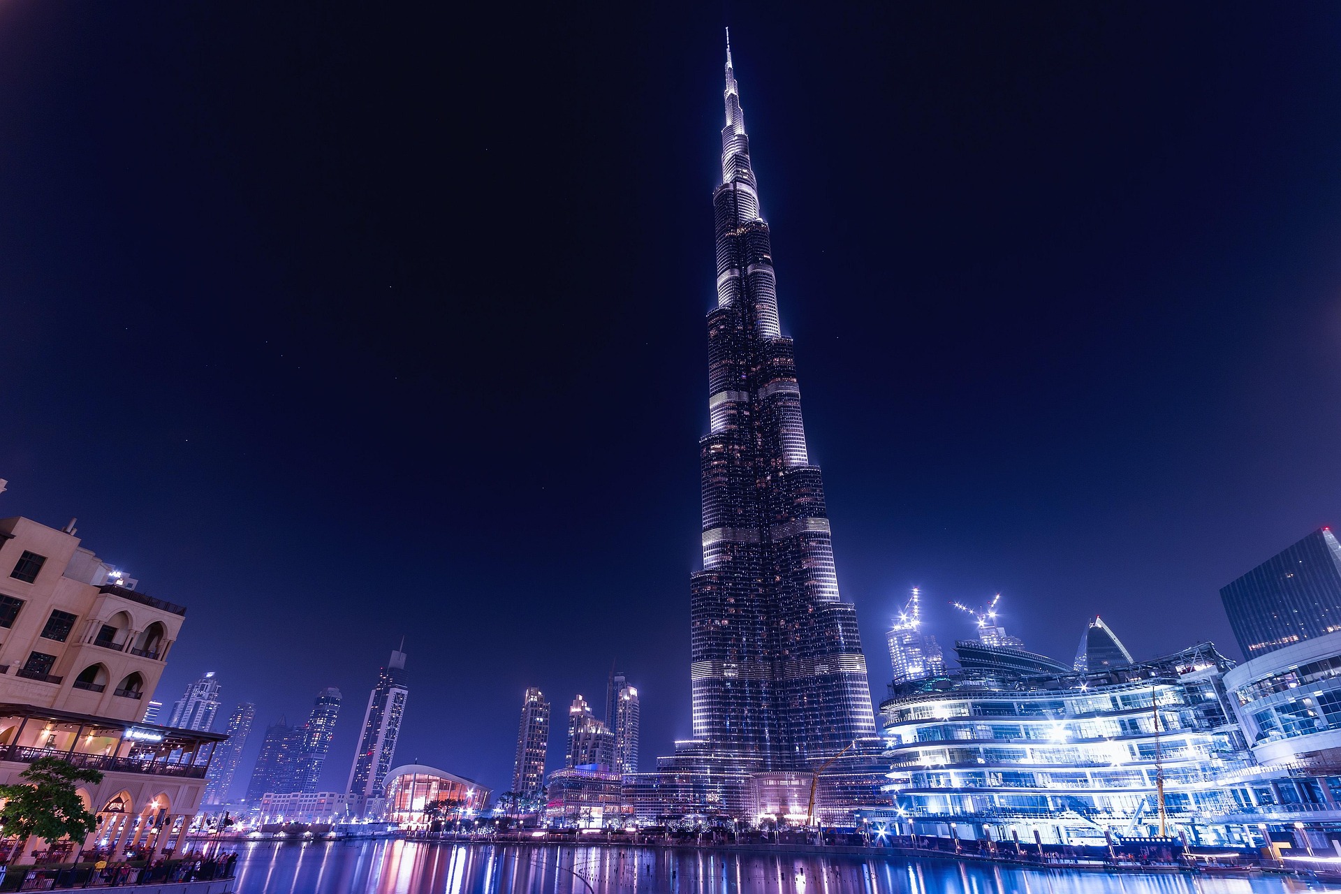 Burj Khalifa at night